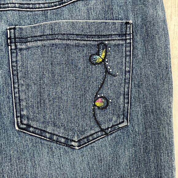 Vintage Cosmopolitan Jeanswear Embroidered Sequin Y2K Denim Bootcut Flare Jeans - Picture 5 of 11